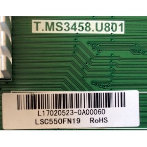 MAIN / PROSCAN L17020523 / T.MS3458.U801 / MODELO PLDED5515-D-UHD / PANEL LSC550FN19	